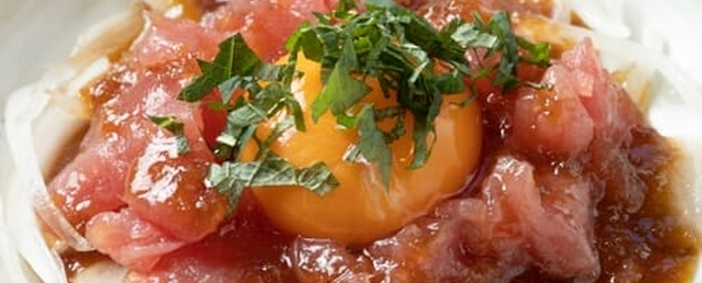 まぐろ和風ユッケ